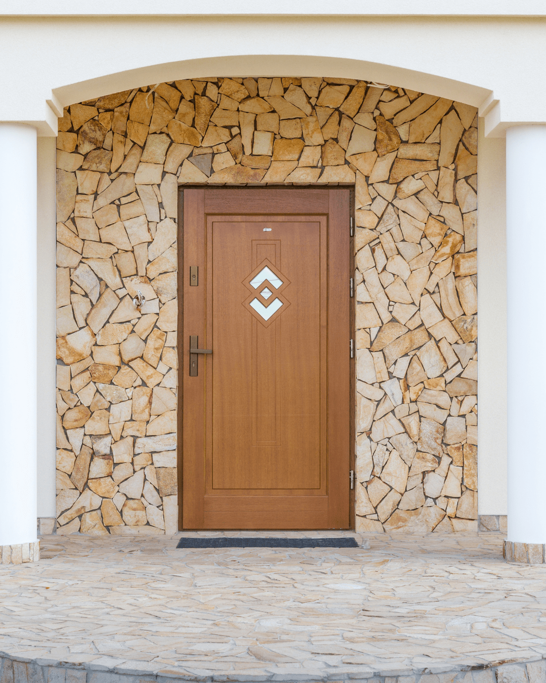 Drzwi zewnętrzne drewniane
